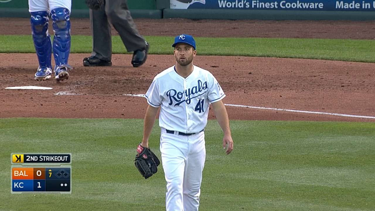 Duffy flirts with perfecto as Royals clip Orioles