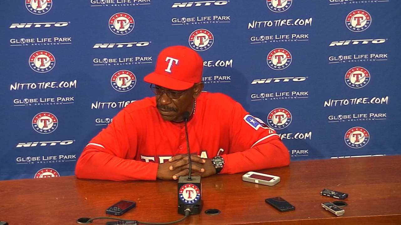Rangers' hitters set to face flurry of right-handers