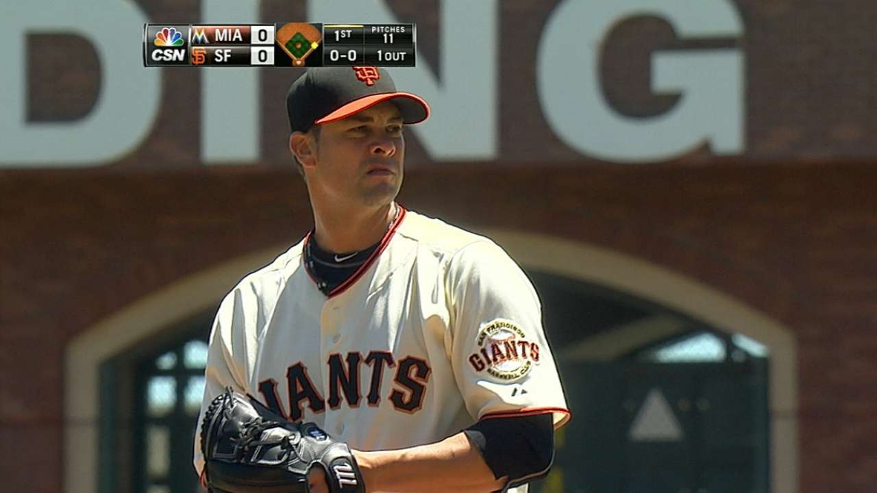 Pitcheo de Gigantes se encargó de hundir a Marlins