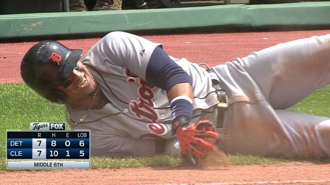 V-Mart out at first stands after Tigers' challenge