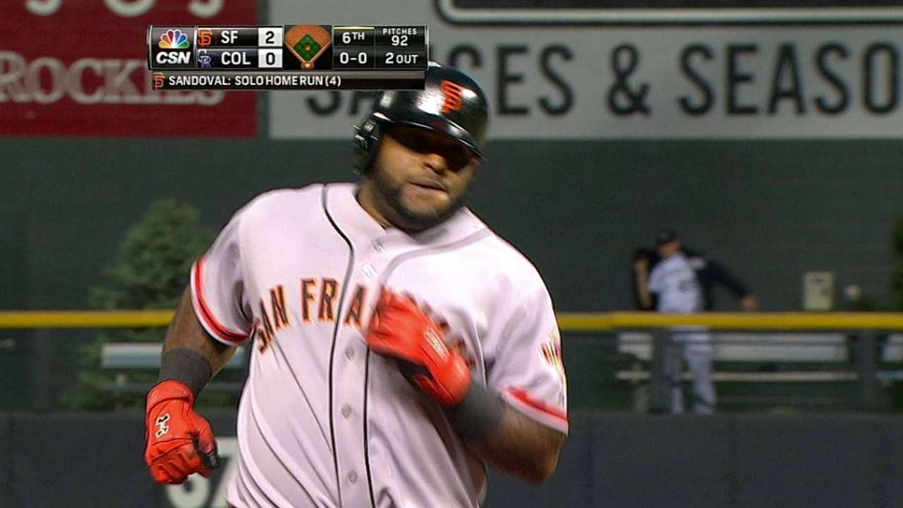 Cañones de Gigantes hundieron a los Rockies