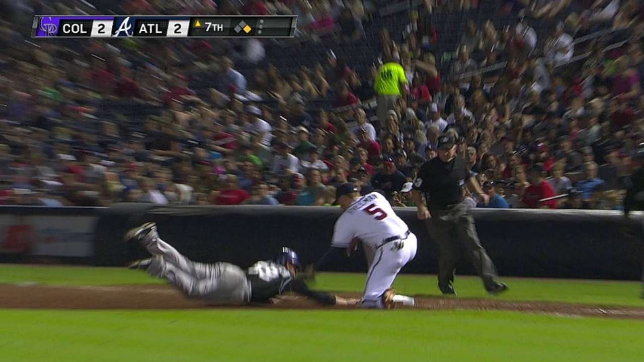 Rockies win challenge on pickoff attempt at first