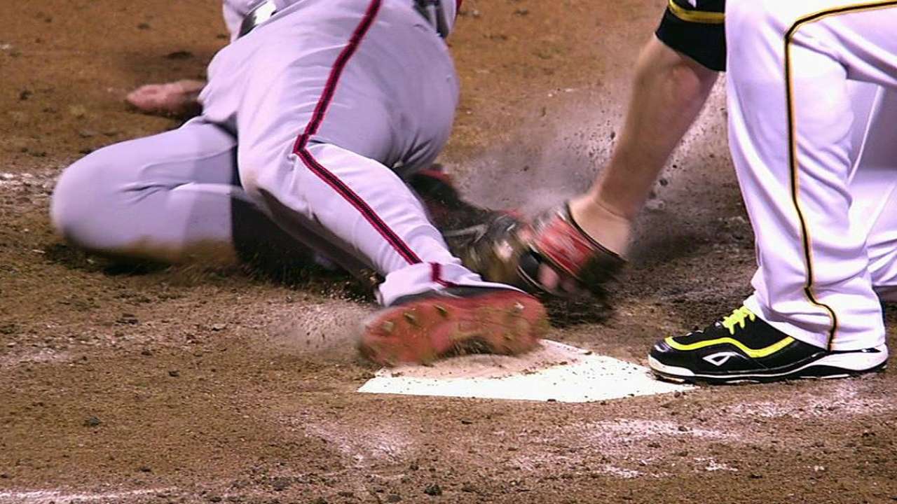 Replay confirms call after Pirates challenge