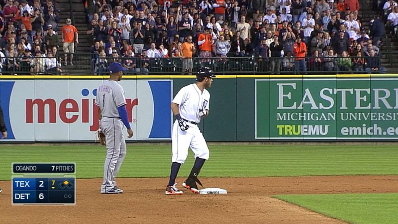 Kinsler, Cabrera on rare teammate 50-doubles pace