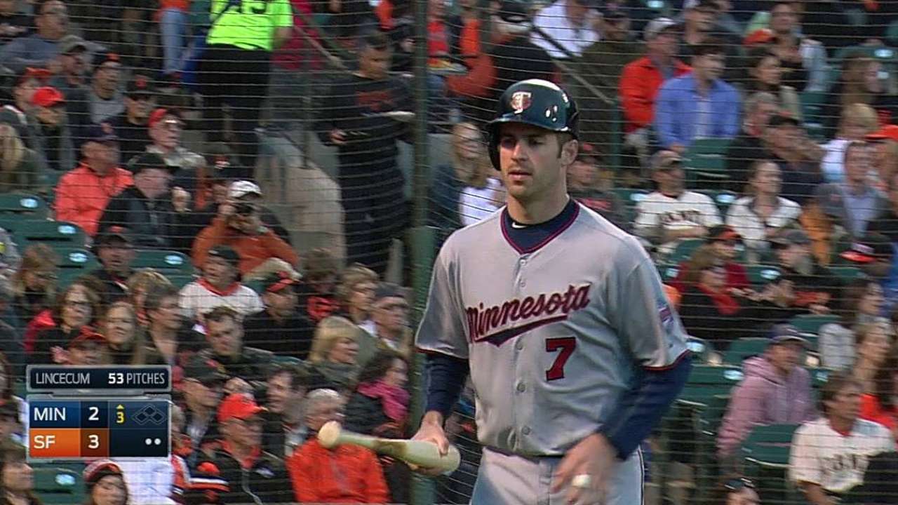Parmelee given rare start in left field