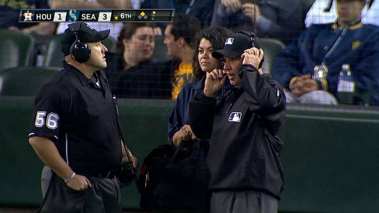 Replay confirms Zunino's double off wall