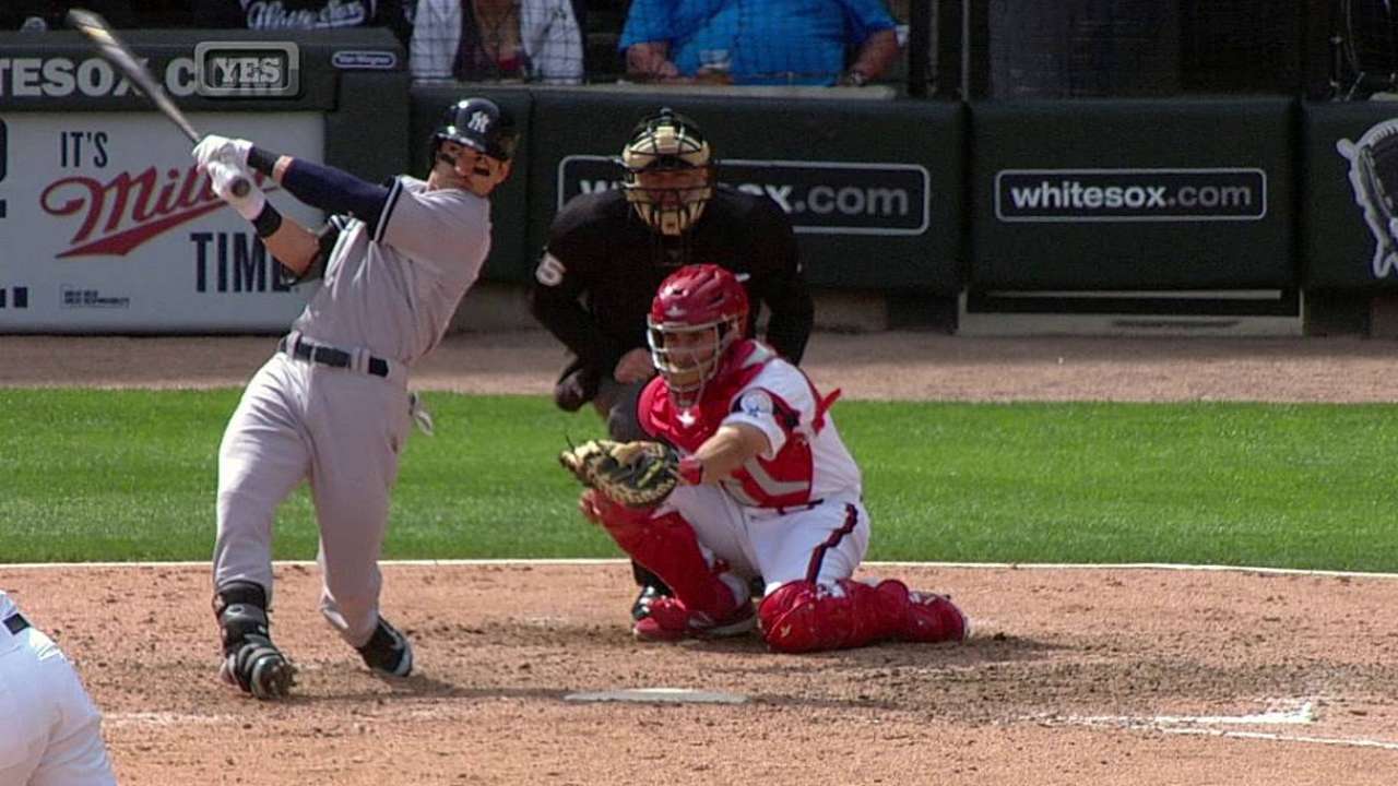 Yankees remontan y vencen a Chicago en 10 innings