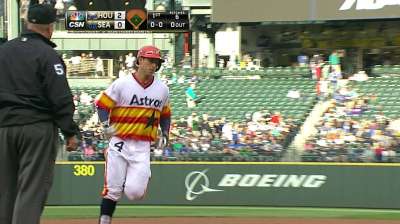 Springer homers in return from hip flexor strain