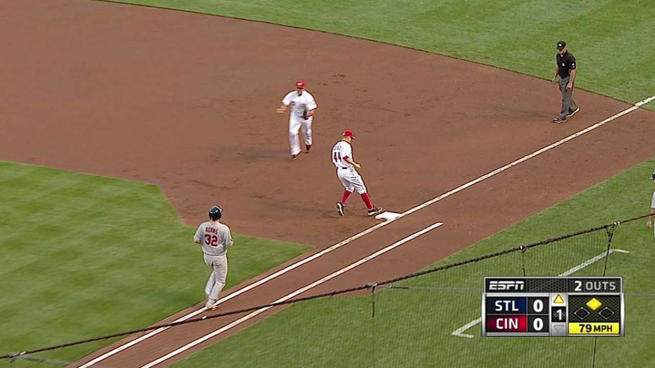 Leake tough-luck loser against Wainwright, Cards
