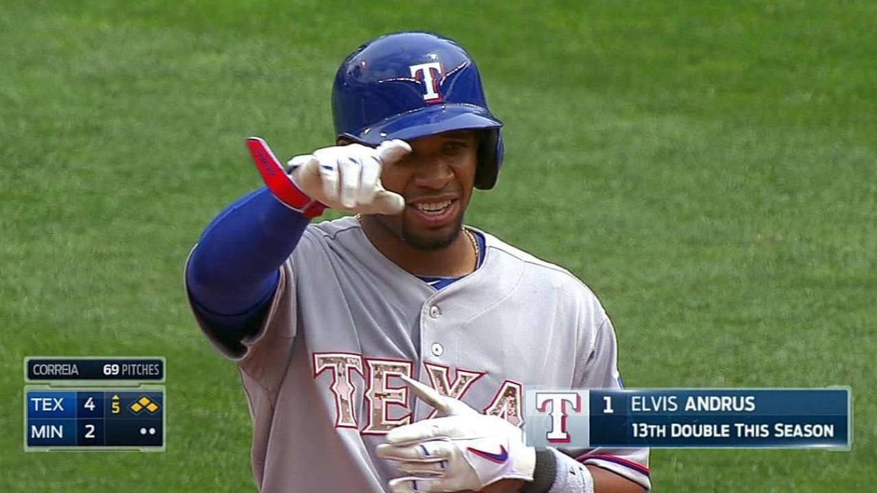 Andrus empujó dos y Texas derrotó a Minnesota