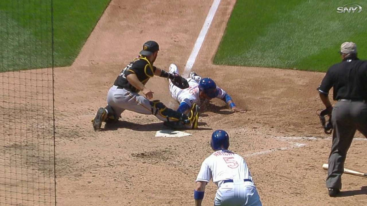 Lagares safe at home in first of two replay reviews