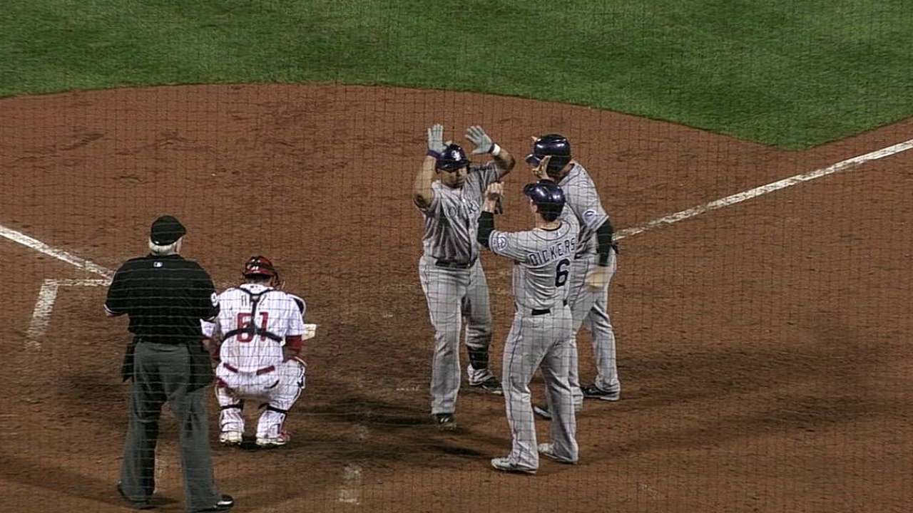 Rosario y De la Rosa hicieron ganar a los Rockies