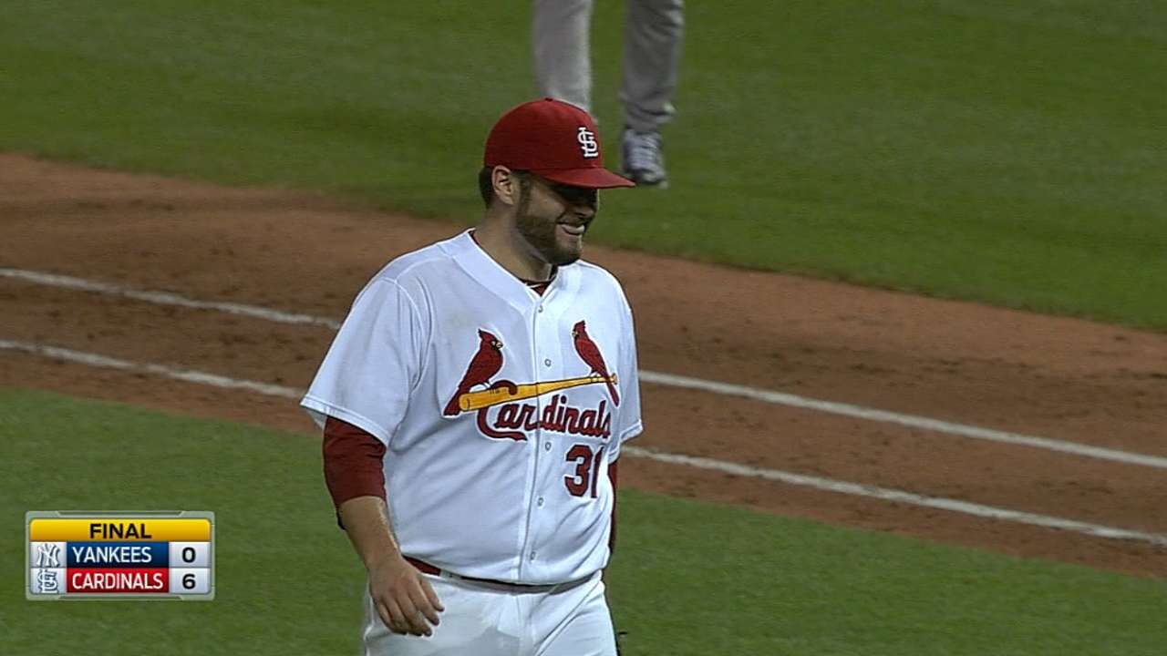 Buoyed by big inning, Lynn blanks Yankees
