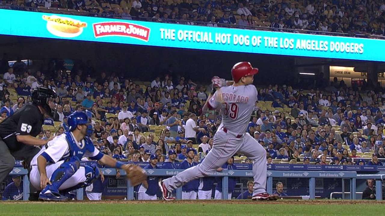 Reds get to Greinke too late in fourth straight loss