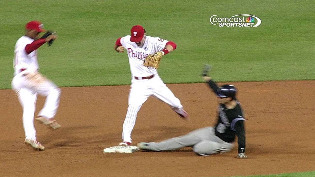 Sandberg wins challenge on close play at second