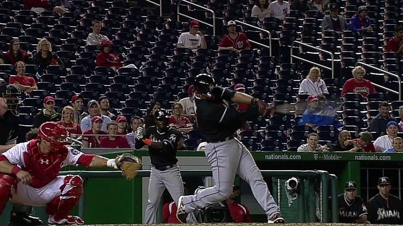 Marlins lograron imponerse a Nacionales en extras