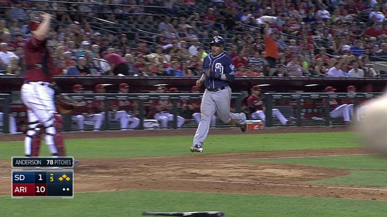 Medica coqueteó con el ciclo en derrota vs. D-backs
