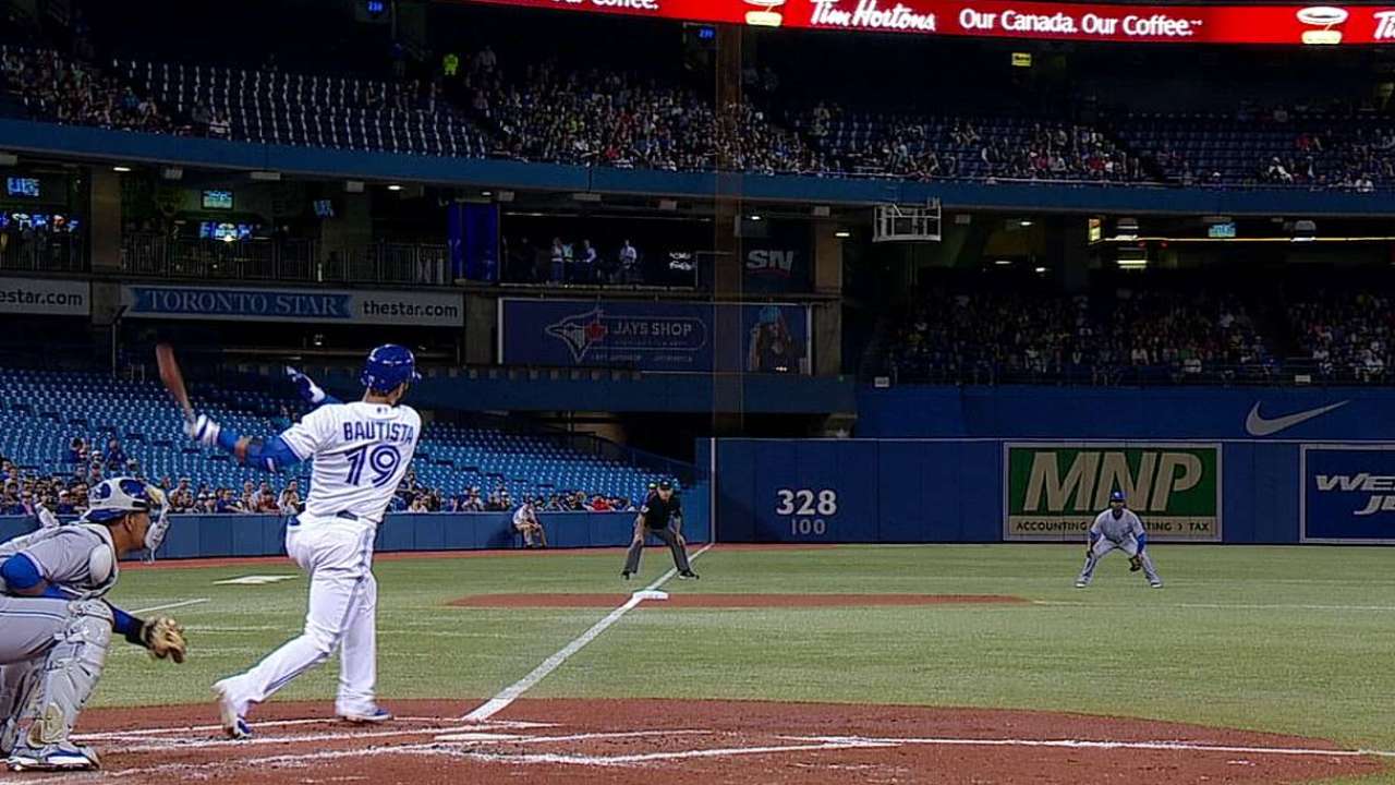 Bautista trims gap below Trout; Melky third