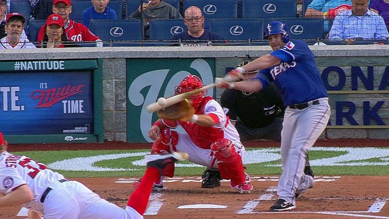 Lewis sets tone for batting by a pitcher