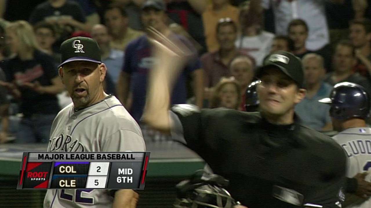In 216th game, Weiss earns first ejection