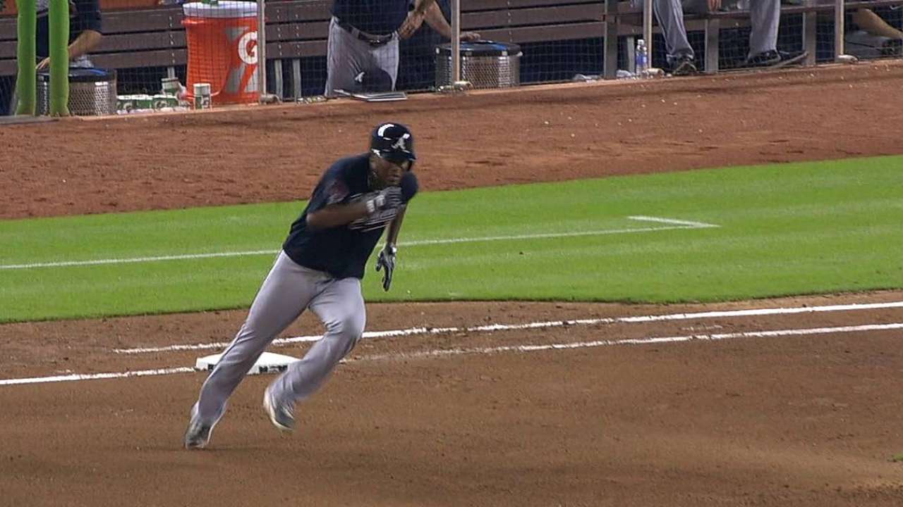Teherán guía a Bravos en victoria sobre los Marlins