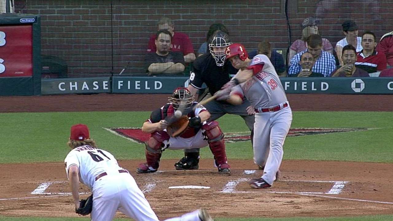 Mesoraco da Grand Slam y Rojos triunfan en Arizona