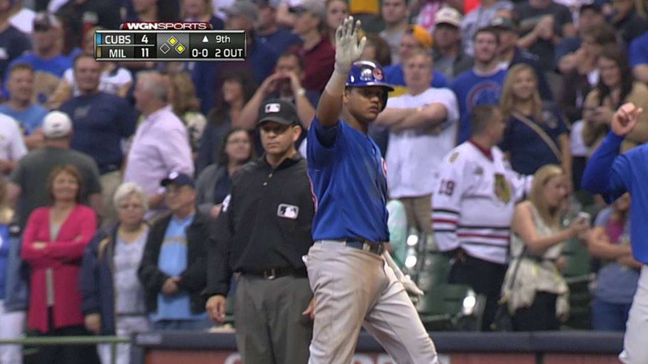 Castro makes case to avoid sitting vs. Brewers