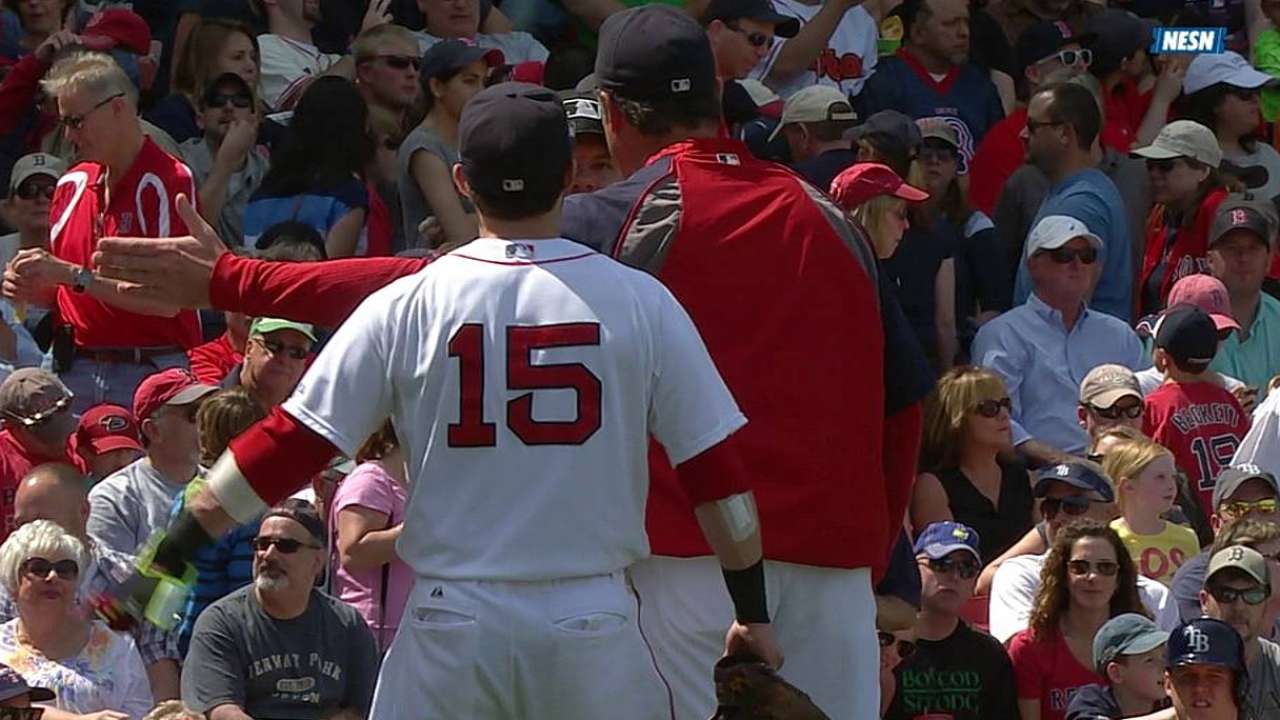 Pedroia ejected in finale for arguing balls, strikes