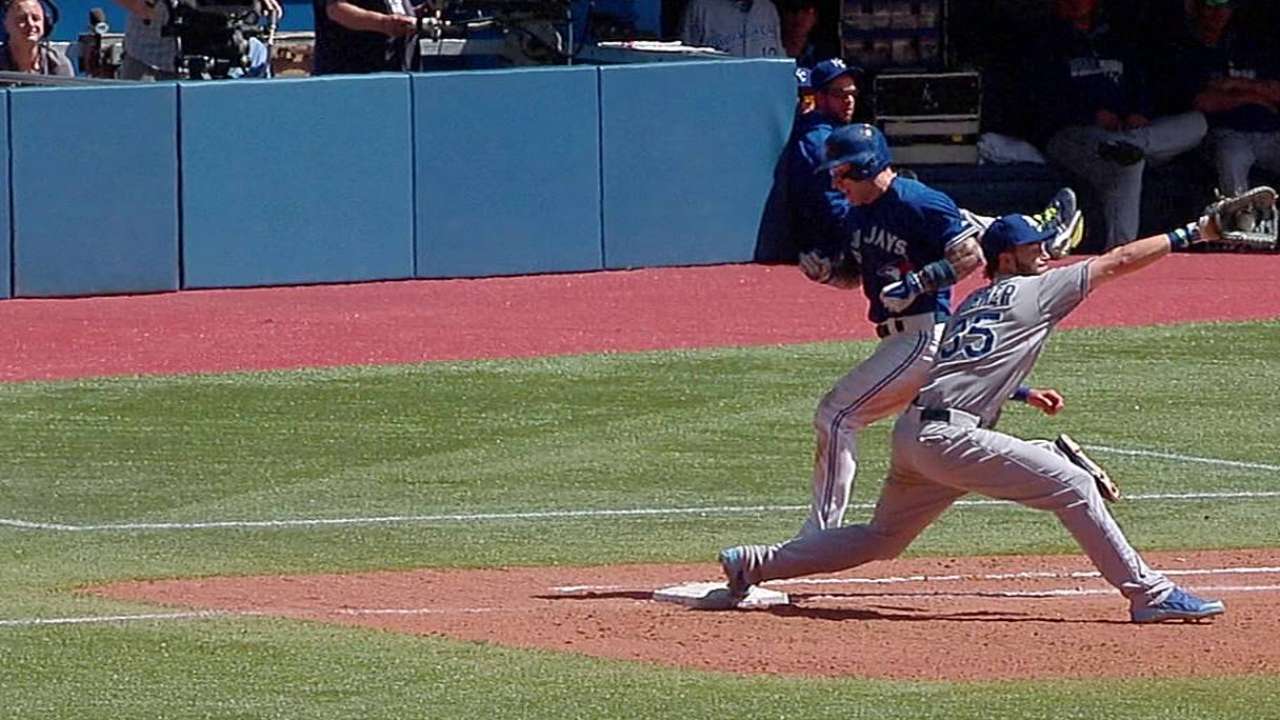 Royals win challenge on overturned safe call