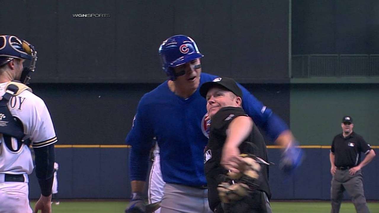 Rizzo ejected for arguing called strike three