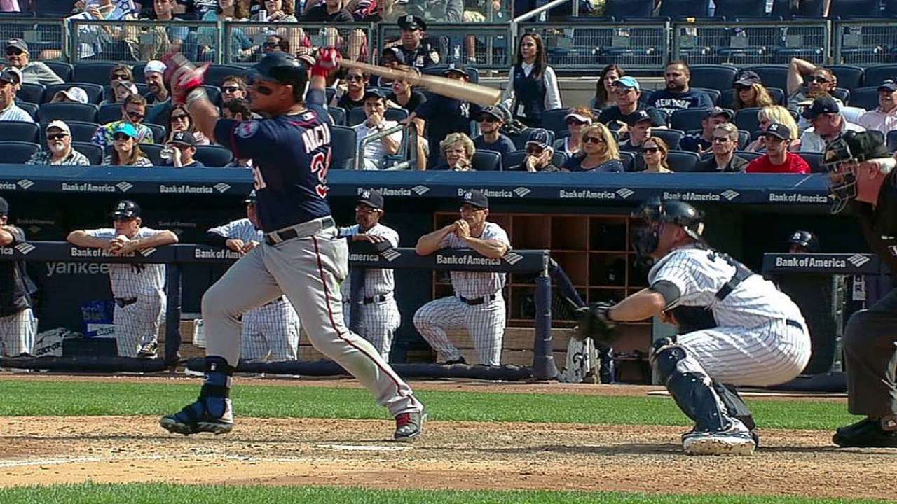 Arcia va por buen camino al bate con los Mellizos