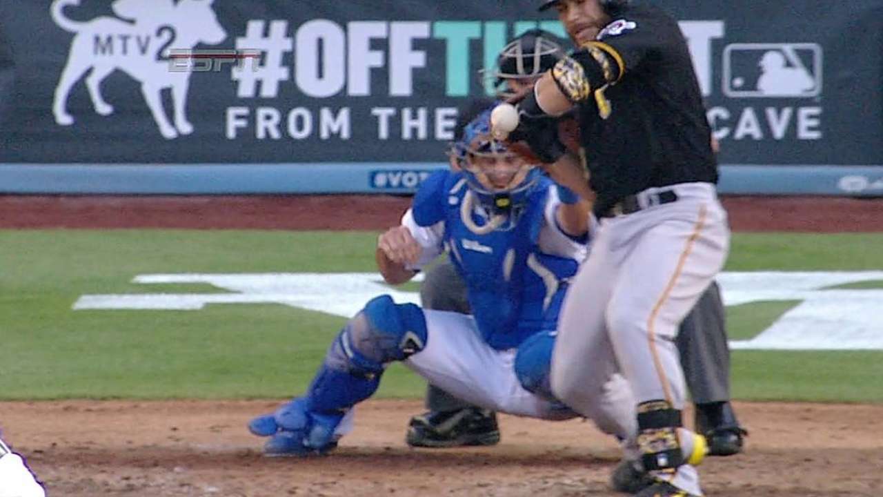 Replay confirms Greinke's pitch hit Martin