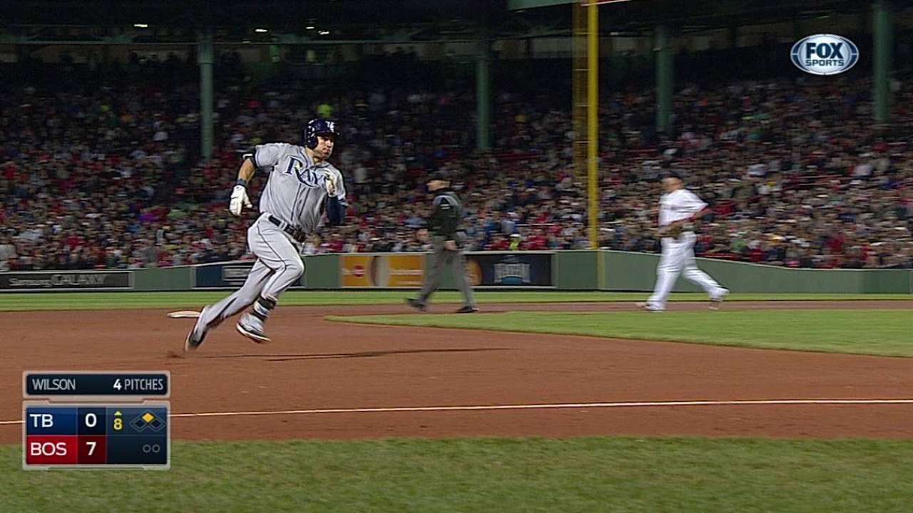 Rays' slide continues with loss to Red Sox