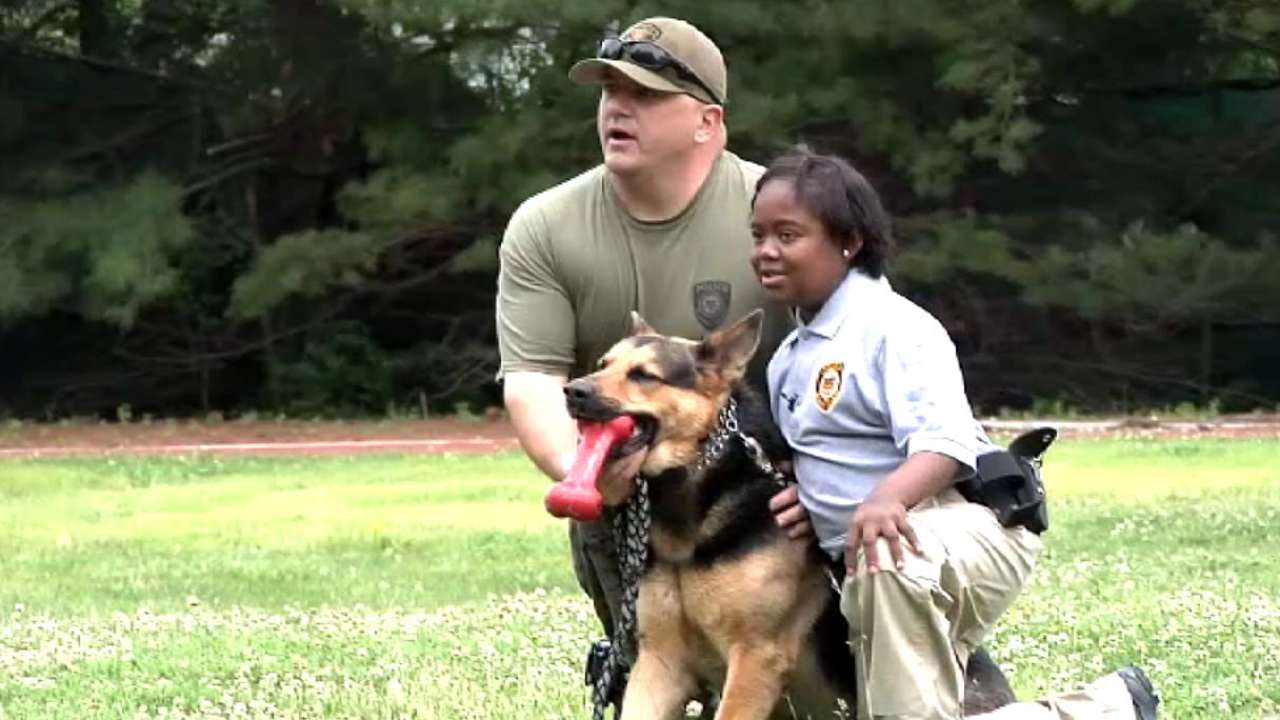 Cardinals help girl's police wish come true