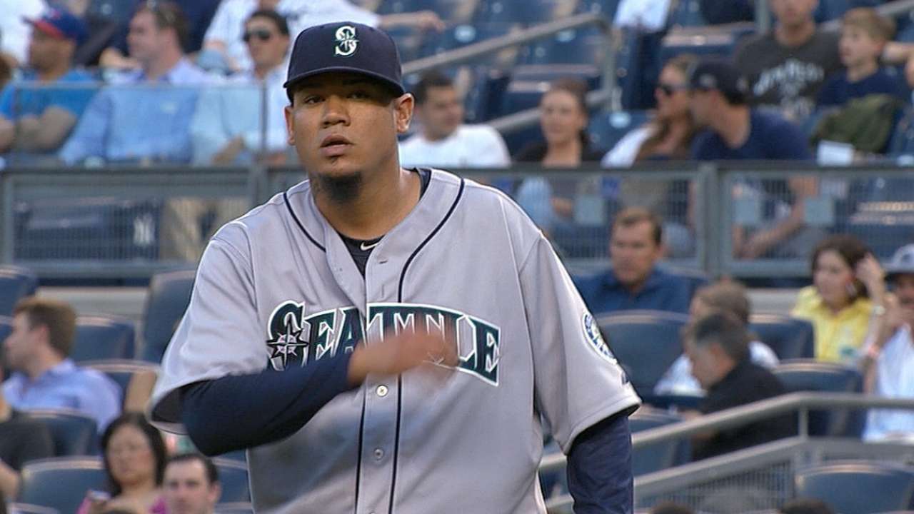 Félix domina a Yankees y gana su 5to juego en fila