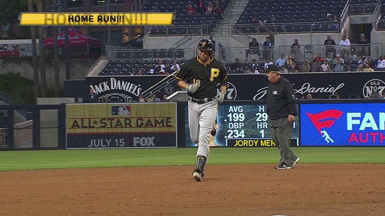 Mercer y Piratas saquearon a los Padres en S.D.