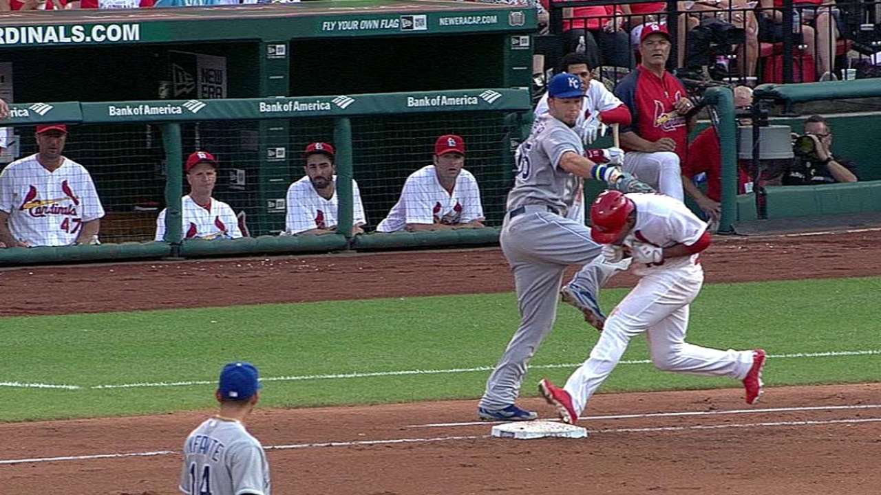 Yost wins challenge on tag play at first base