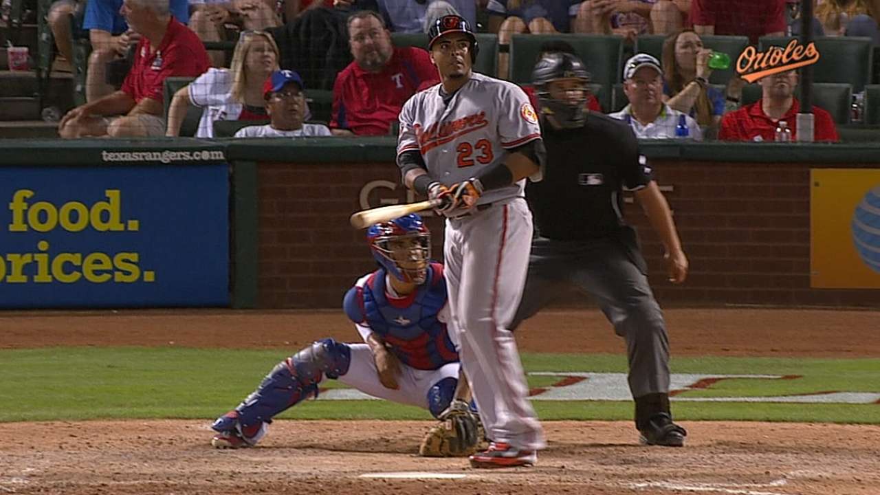 Orioles Cruz down memory lane in Texas rout