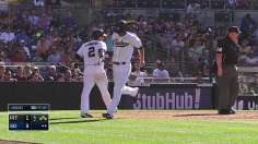 Padres get one hit, draw nine walks in unusual win