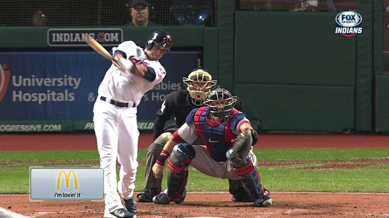 Brantley moves to seventh among AL outfielders