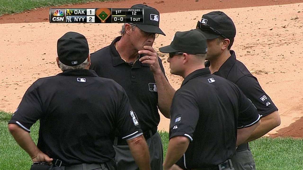 A's win challenge as Ellsbury's HR is overturned