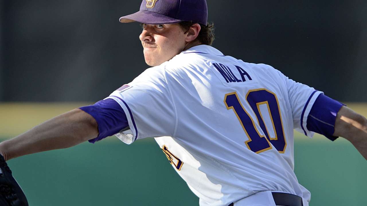 Phillies select LSU righty Nola with No. 7 pick