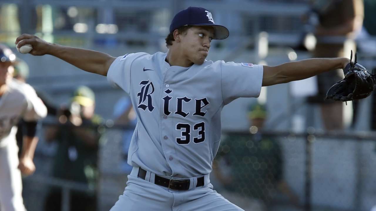 Rice righty Lemond highlights Day 2 of Padres' Draft