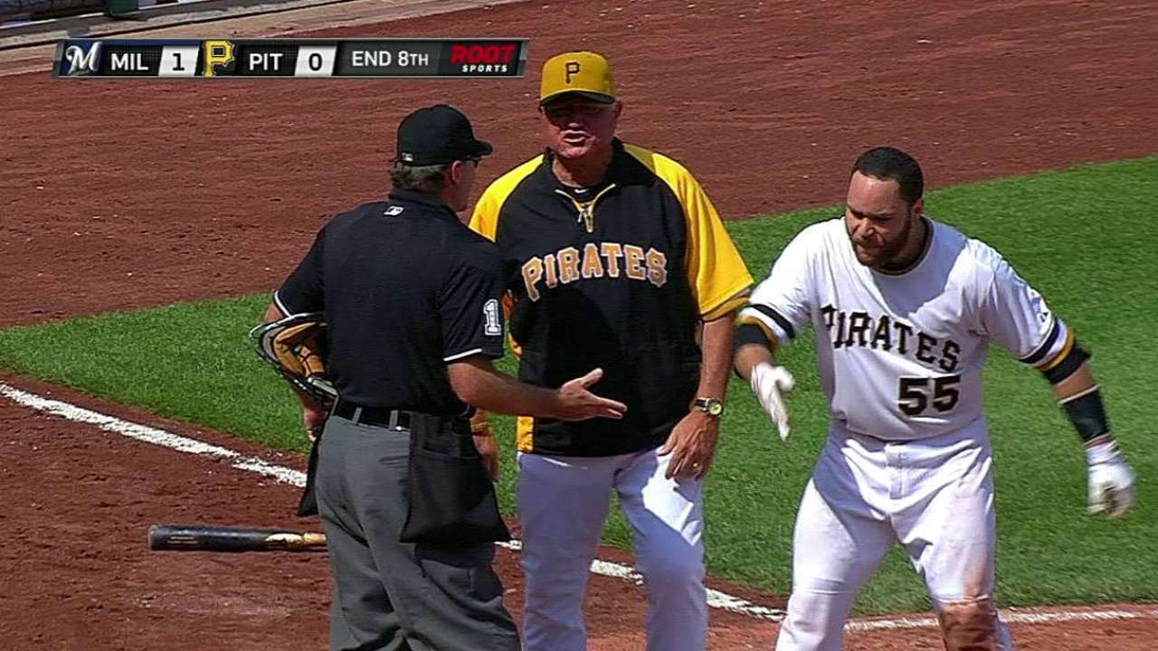 Martin, Hurdle tossed for arguing balls and strikes