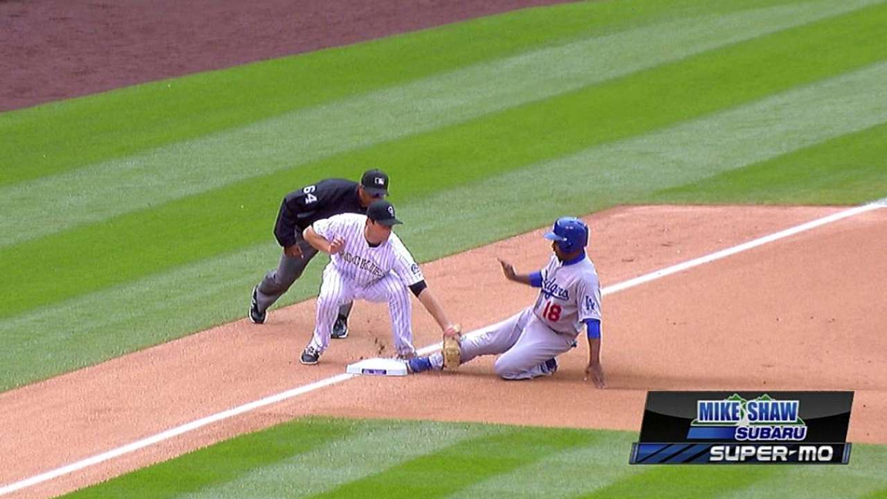 Rockies lose challenge in first inning