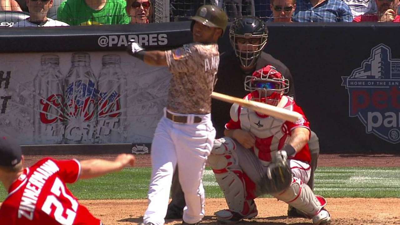 Padres caen silenciados por pitcheo de Nacionales