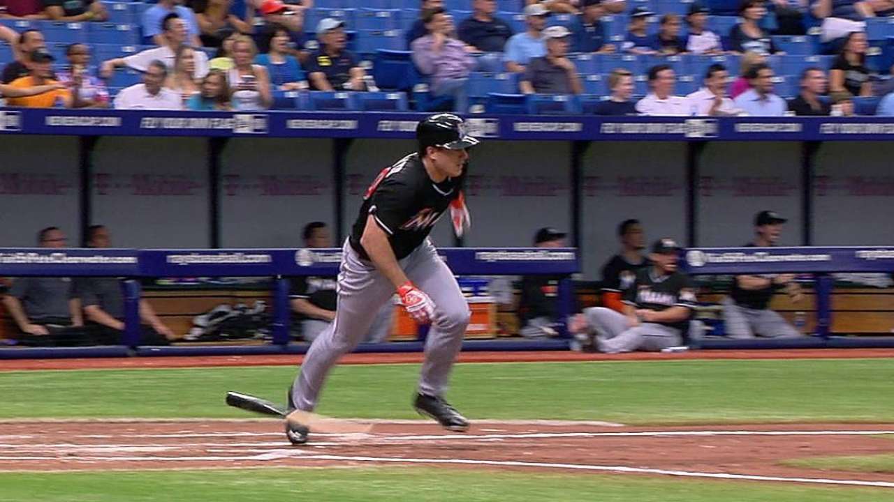 Realmuto's first career hit