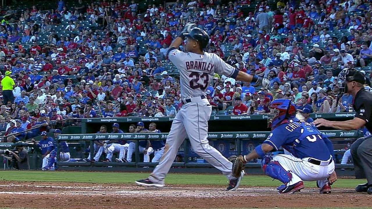 Once 'named later,' Brantley blossoming for Tribe