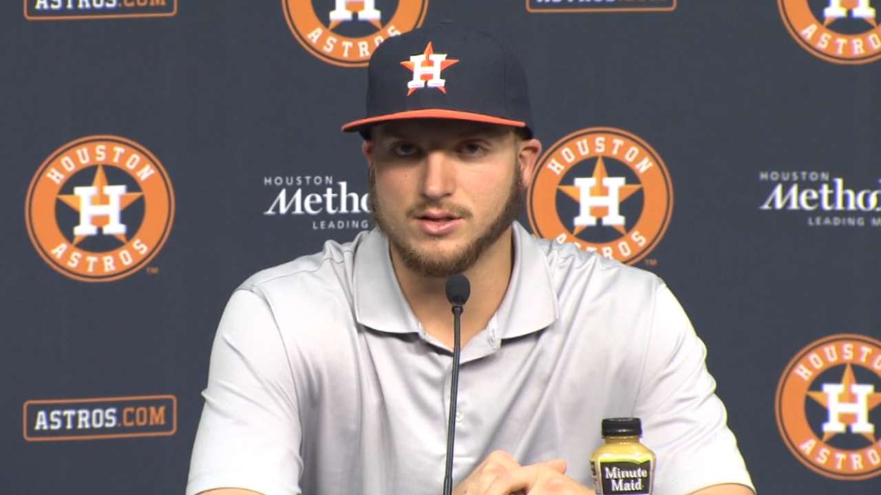 Draftees Reed, Davis take BP with Astros