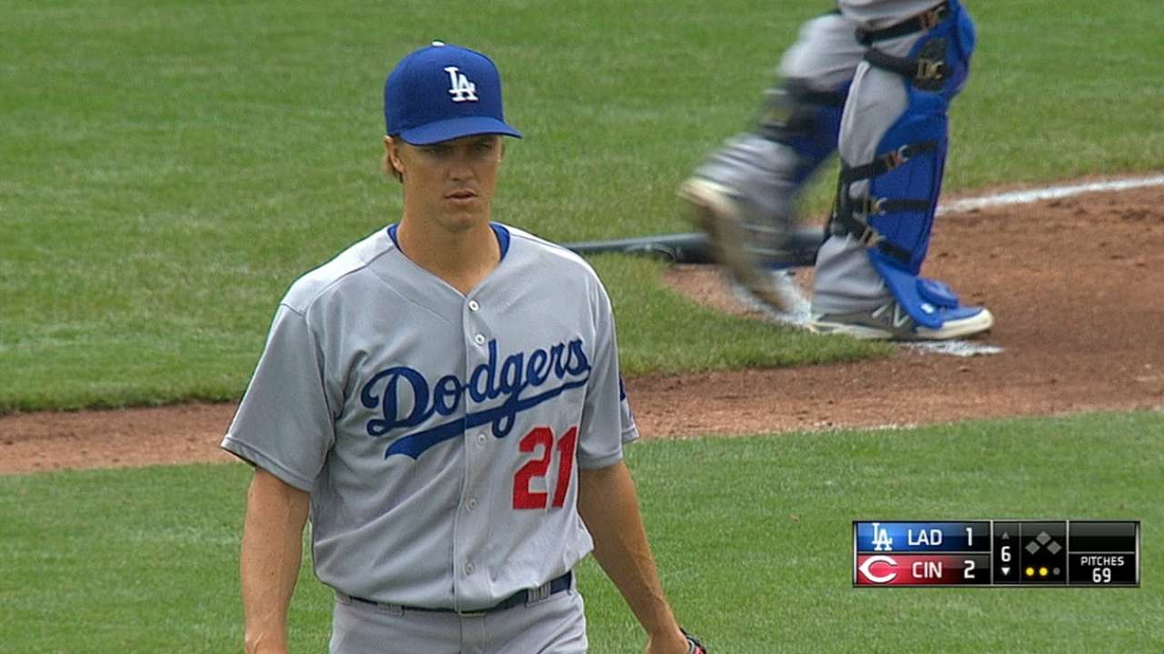 Greinke luce bien pero Dodgers caen ante los Rojos